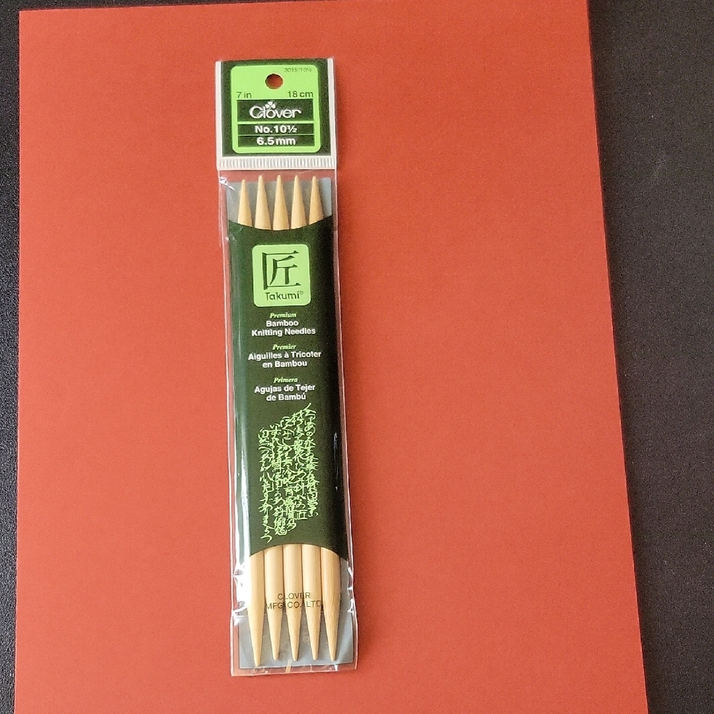 Clover 6.5mm Takumi Bamboo Knitting Needles